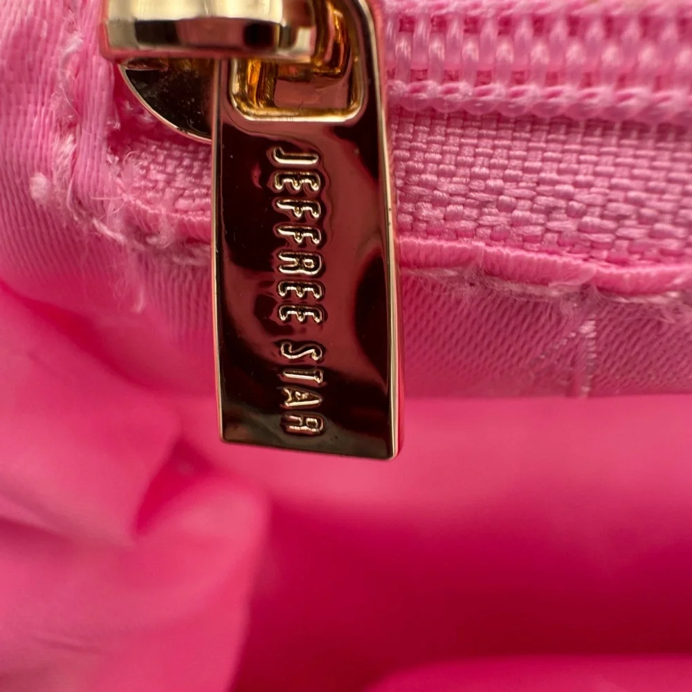 Jeffree Star Cosmetics Pink Travel Makeup Skincare Bag Brush‎ Organizer